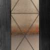 mahogany door with grill 8'