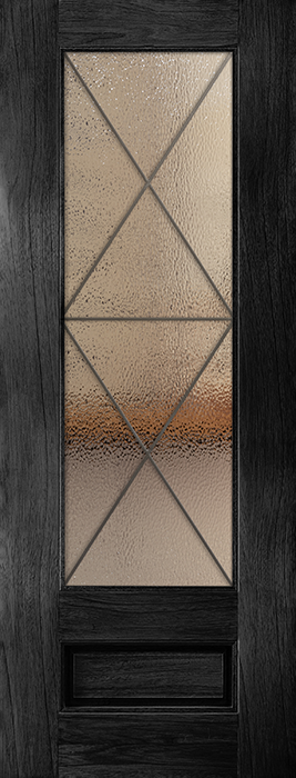 mahogany door with grill 8'