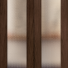 Mahogany full lite double doors