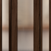 Mahogany full lite door with sidelights