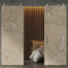 Venatto printed glass barn door